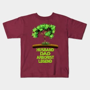 Husband Dad Arborist Legend Kids T-Shirt